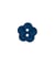 Carte de 3 boutons Fleurs blanc 18mm - Union Knopf Bleu Marine