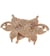 Fleur broche strass 10cm x 7cm or