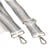 Bandoulière sangle bicolore 40x140cm gris/argent
