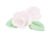 4 roses blanches+ 6 feuilles vertes azyme (blister)