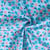 Tissu Coton imprimé Fleuris Jules sur fond Bleu