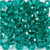 45 perles à facettes rondes Ø 4 mm - bleu vert