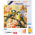 Mini Diamond Painting Broderie Diamant Figured’Art 25x25cm toile tendue sur châssis en bois - diamants ronds - Couple d'Oiseaux parmi les Fleurs