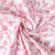 Tissu Coton imprimé Arty Floral Rouge Elisa sur fond Blanc