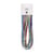 Chenille multicolore brillante 10x 50cm - Rico Design - Bleu