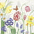 Lot de 4 serviettes en papier découpage collage 33 cm FLEUR PAPILLON F 100