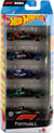 Coffret de 5 voitures de course Hot Wheels Formula 1 - Métal - Échelle 1/64