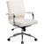 Chaise de bureau pivotante COMHOMA Teddy - Tissu - Blanc - 1 place - 49 x 49 x 105 cm