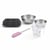 Set pâtisserie avec moule 9 madeleines 28 x 18 cm en silicone, 2 bols à mixer, verre mesureur et spatule Zenker
