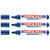 Lot de 3 marqueurs pour tableaux blancs EDDING - Pointe biseau 1-5 mm - Bleu