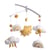 Mobile musical en coton blanc
