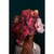 Tableau sur toile fleurs rouges 45x65 cm