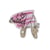 Ecusson thermocollant danse i love ballet 5,5cm x 5cm