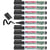 Lot de 10 marqueurs permanents EDDING 22 EcoLine pointe biseautée 1-5 mm - Noir