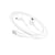 Mayaxess Écouteurs Filaires USB-C pour Galaxy S23 Plus avec Micro intégré Blanc
