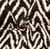 Tissu Satin imprimé Relief léo sur fond Noir