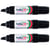 Lot de 3 marqueurs permanents - ARTLINE - Pointe biseautée 3 et 6 mm - Noir
