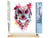 Peinture par Numéro Figured'Art - Chouette rose moderne - Kit de Loisir Créatif DIY Numéro d'Art Complet - 40x50cm toile roulée + châssis en bois à monter