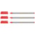 Lot de 3 Feutres fins 0,3 mm EDDING 89 Office Liner - Rouge