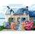 Princesse - Canevas Antique L'amour de Bretagne 50x65 cm 100% Coton