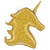 Ballon Géant Licorne Or Pailleté (97 cm)