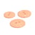 Lot de 6 boutons rond bouteilles recyclées 2 trous orange saumon