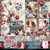 12 papiers scrapbooking carterie 30 x 30 cm Ciao Bella BOHEMIAN BURGUNDY