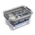 Boite de rangement et transport petit format 13L avec plateau organisateur et couvercle Transparent et Gris - CEP