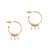 Boucles d'oreilles Karia en pierres Pierre de lune - Sloya