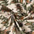 Tissu Voile de Coton indien Block print Fleuris sur fond Ecru