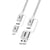 Akashi Câble 4 en 1 USB-C + Lightning Compatible Apple CarPlay Android Auto Gris