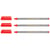Lot de 3 feutres fins 0,6 mm - EDDING - Office Liner - Rouge