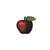 Ecusson thermocollant jardin pomme 3cm x 3cm