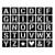 30 pochoirs alphabet 6x6 cm - Artemio