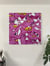 Peinture acrylique originale sur toile — La Panthère Rose — pop art — Tableau mural Calbarracin — 100 x 100 cm