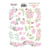 Planche de stickers couleur embelissement Fabrika Decoru FUNNY FOX GIRL 187