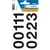 Chiffres - Stickers - Autocollant - 33mm diamètre - 2 planches - 0 à 9
