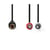 Nedis Câble Audio Stéréo 2 RCA Mâle vers RCA Femelle 0.20m Son Stable Noir
