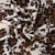 Tissu Rayonne Viscose extensible Lili floral sauvage Marron sur fond Blanc cassé