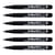 Lot de 6 marqueurs permanents pointe fine 0,5 mm - ARTLINE - Noir - 853