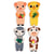 5 puzzles en bois mixamatch - 3 pièces - djeco - puzzle a encastrer - dj01553