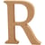 Lettre, R, H : 13 cm, ép. 2 cm, 1 pièce