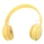 Casque Audio Bluetooth Jaune Pliable Avec Micro Basse Puissante Longue Autonomie Jaune YONIS