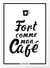 Affiche 'Fort comme mon café' | A3 : 29,7x42cm
