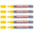 Marqueur tableau blanc effaçable - EDDING - Jaune - Pointe 1,5-3 mm - Lot de 5