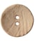 Carte de 1 bouton rond imitation bois 2 trous 40mm - Union Knopf Beige Camel ecru