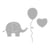 Matrice de découpe Bébé Elephant 4 pièces