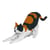 Chat Calico qui s'étire | JEKCA | 14 ans et +