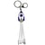 YELLO KOKO Câble 3 en 1 Andy USB-C/Micro-USB/Lightning vers USB-A 3A Fusée Format Porte-clé Blanc / Bleu