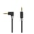 Nedis Câble Audio Stéréo Jack 3.5mm Droit vers Jack 3.5mm Coudé 1m Gris anthracite